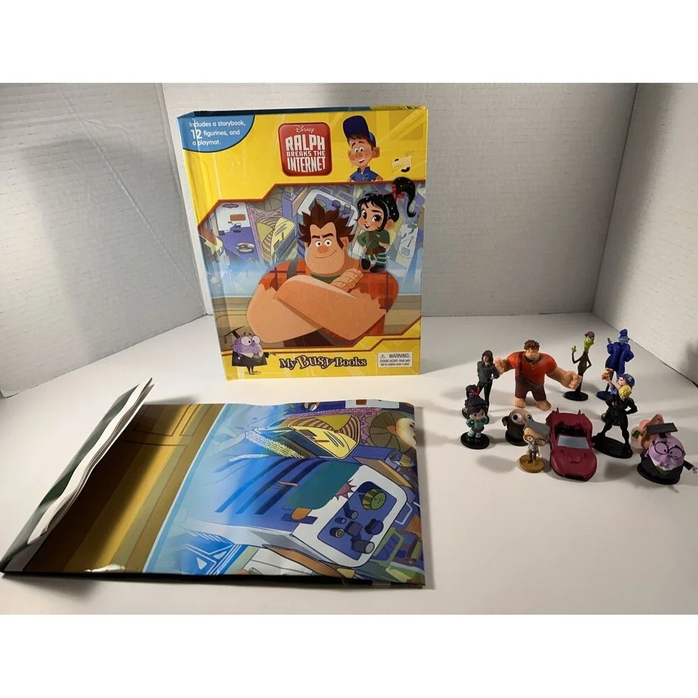 Disney Wreck-It-Ralph 2 My Busy Books Storybook Figurines Playmat